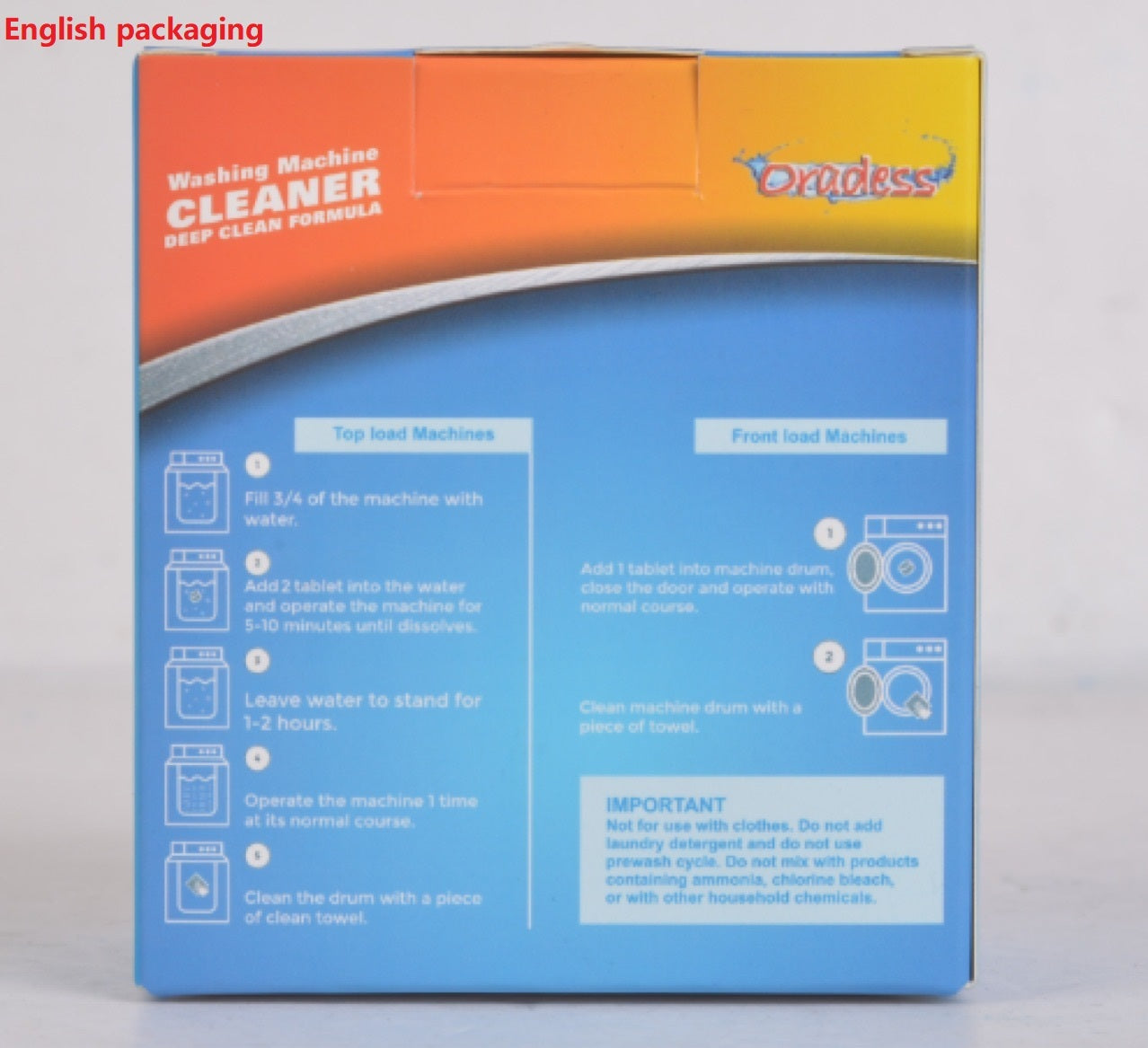 Simplix™ Washing Machine Tub Bomb Cleaner Certified MSDS