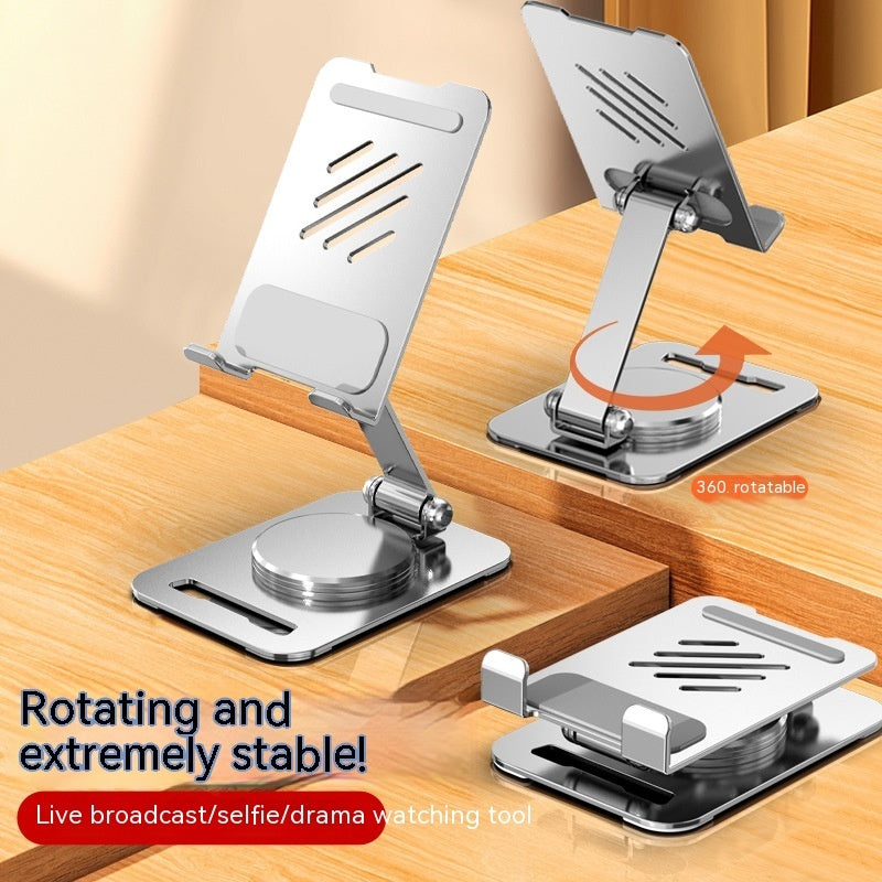 Simplix™360° Rotating Metal Desk Phone & Tablet Stand