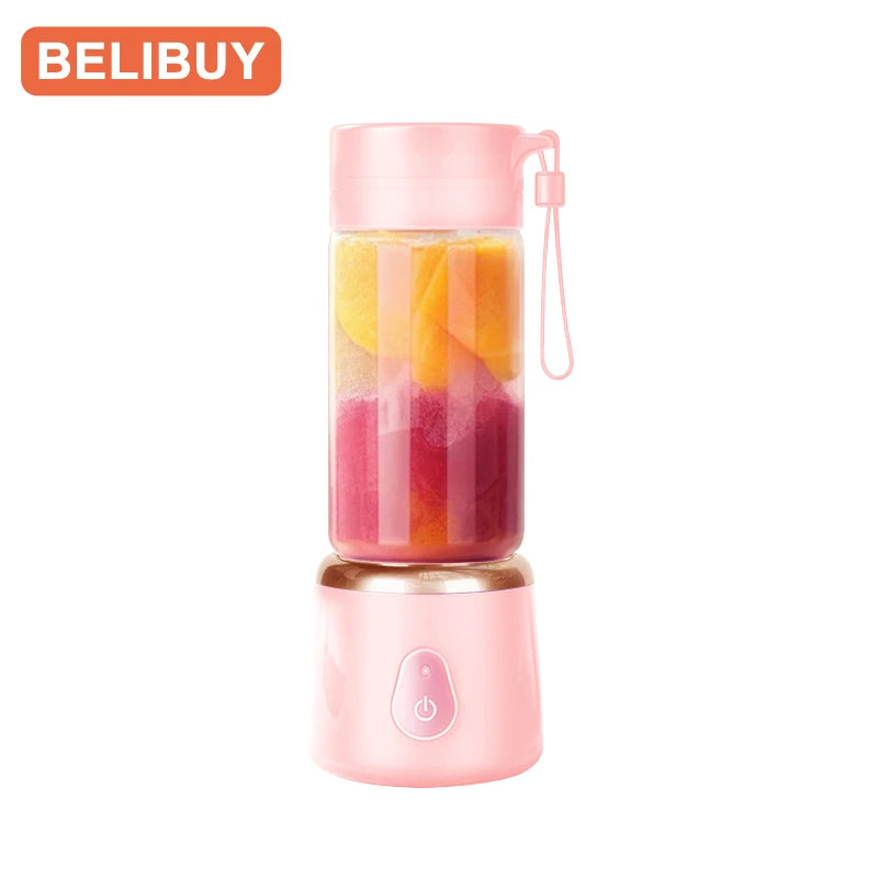 Handheld mini juicer blender cup with automatic pulp ejection and high-speed 18000 RPM motor