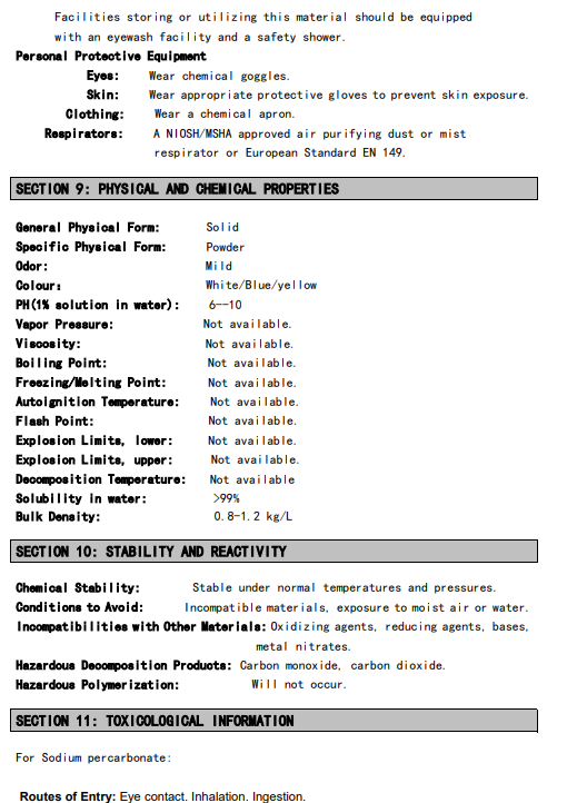 Simplix™ Washing Machine Tub Bomb Cleaner Certified MSDS
