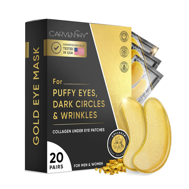 24K Gold Eye Bag Removal Wrinkle Lifting And Tightening  Eye Mask Patch