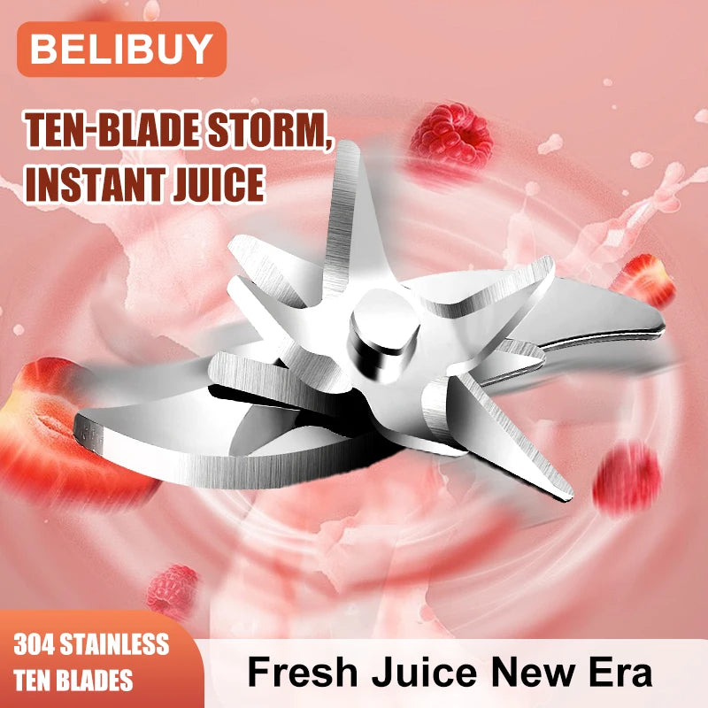 Electric Juicer Portable with Ten-blade juicer .