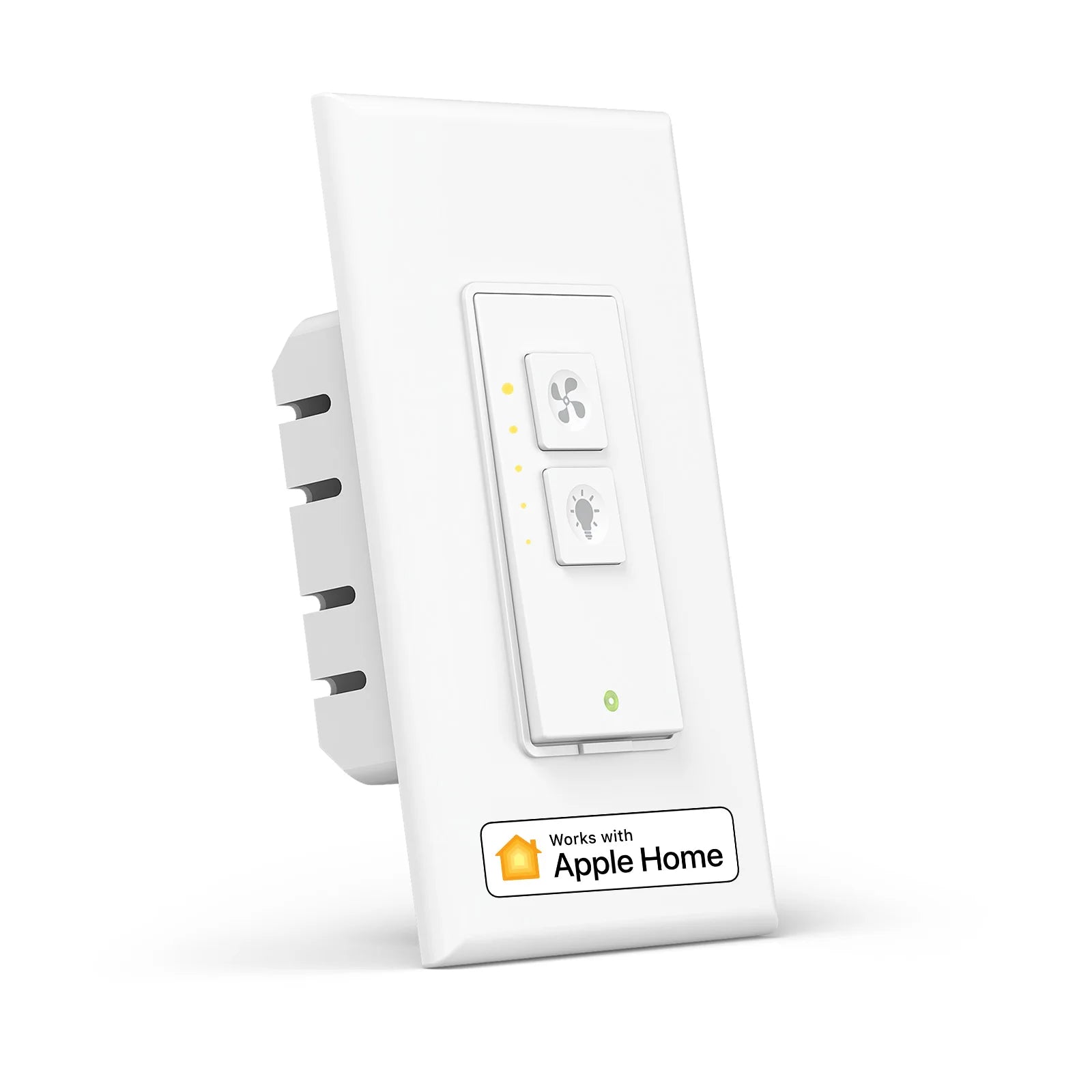 HomeKit WiFi Smart Ceiling Fan Light Switch with Dimmer – Voice Control Compatible