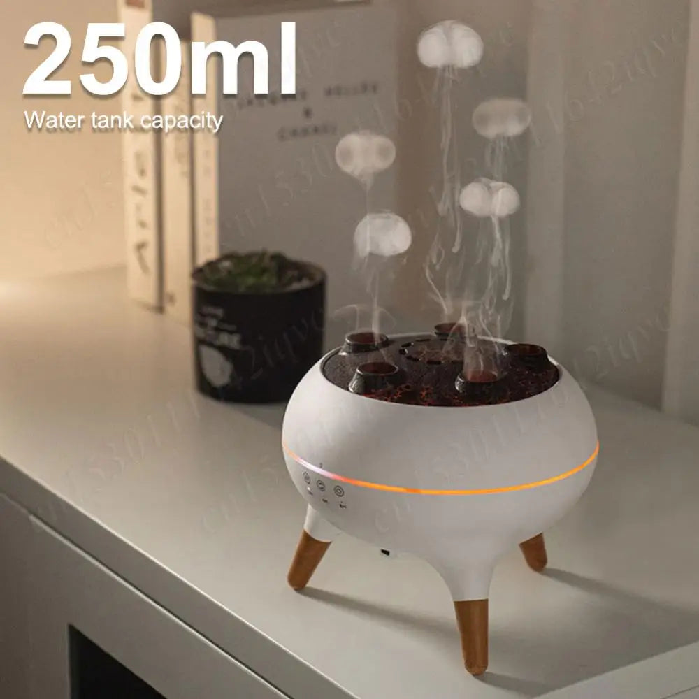 Smart Dynamic Jellyfish Humidifier & Oil Diffuser diffuser with water tank capacity of 250ml.