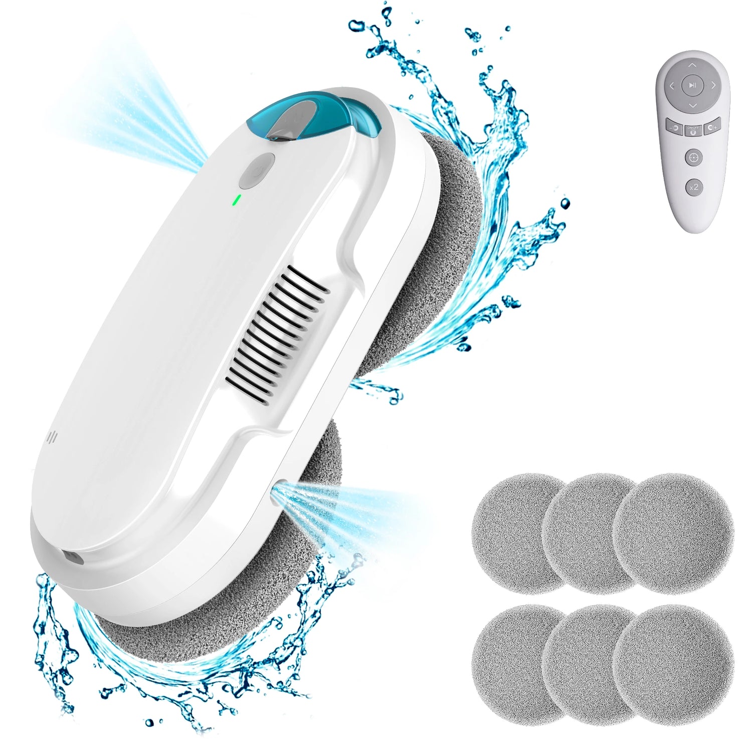 Window Cleaning Robot with Automatic Water Spray – Smart Glass Cleaner
