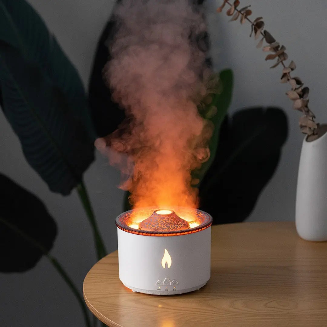Simplix Volcano Humidifier – Flame Effect Diffuser – Simplix™