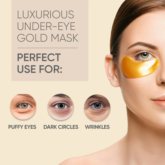 24K Gold Eye Bag Removal Wrinkle Lifting And Tightening  Eye Mask Patch