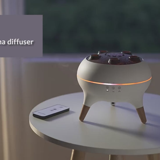 Smart Dynamic Jellyfish Humidifier & Oil Diffuser in demonstration mode and how to use
