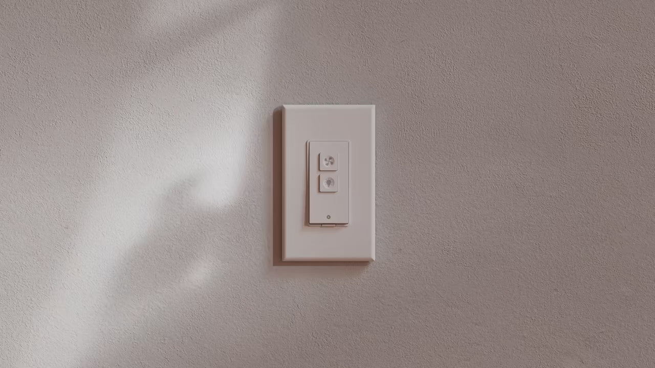 HomeKit WiFi Smart Ceiling Fan Light Switch with Dimmer – Voice Control Compatible Demonstration video.