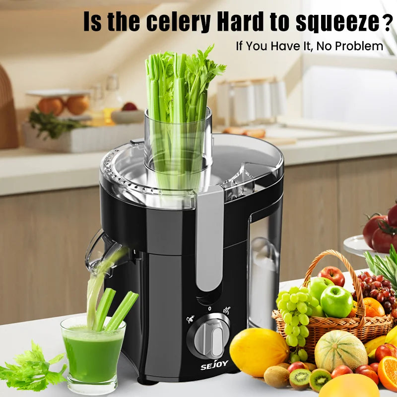 Juicer Machine – Centrifugal Juicer Extractor with 3 Inch Wide Mouth and Stainless Steel Design